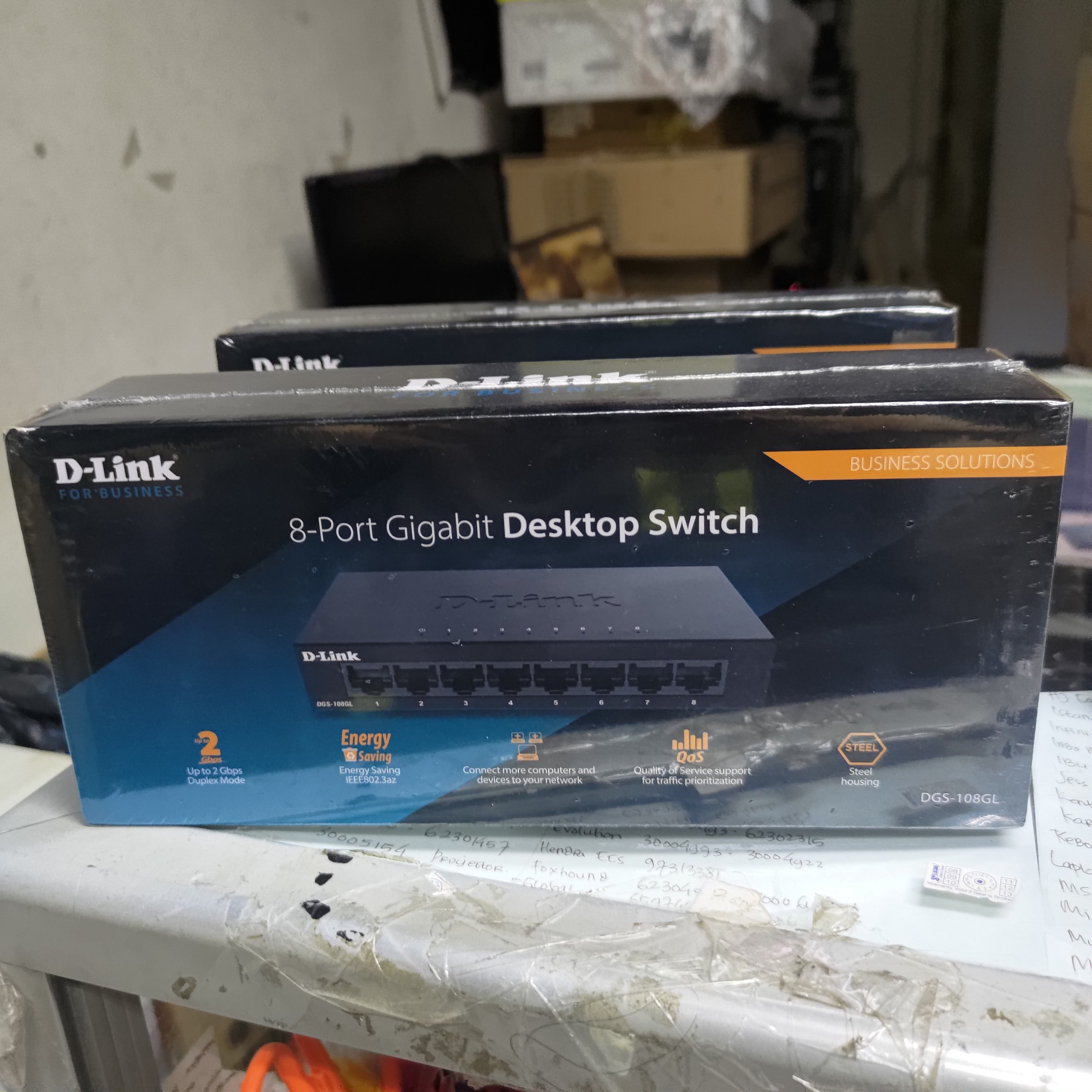 D-Link DGS-108GL 8 Port Gigabit Switch Hub Metal DLink 108 GL Gigabit