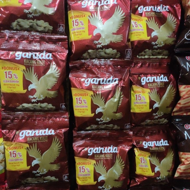Kacang Kulit Garuda 2 Renteng isi 20 pcs