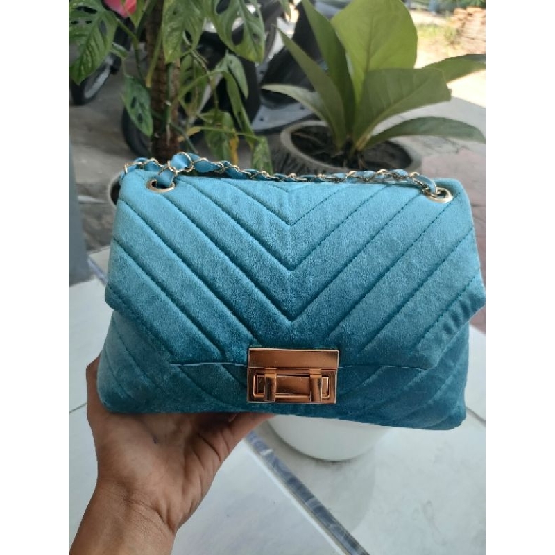 Ayumi Suede Bag Tas Bludru Wanita