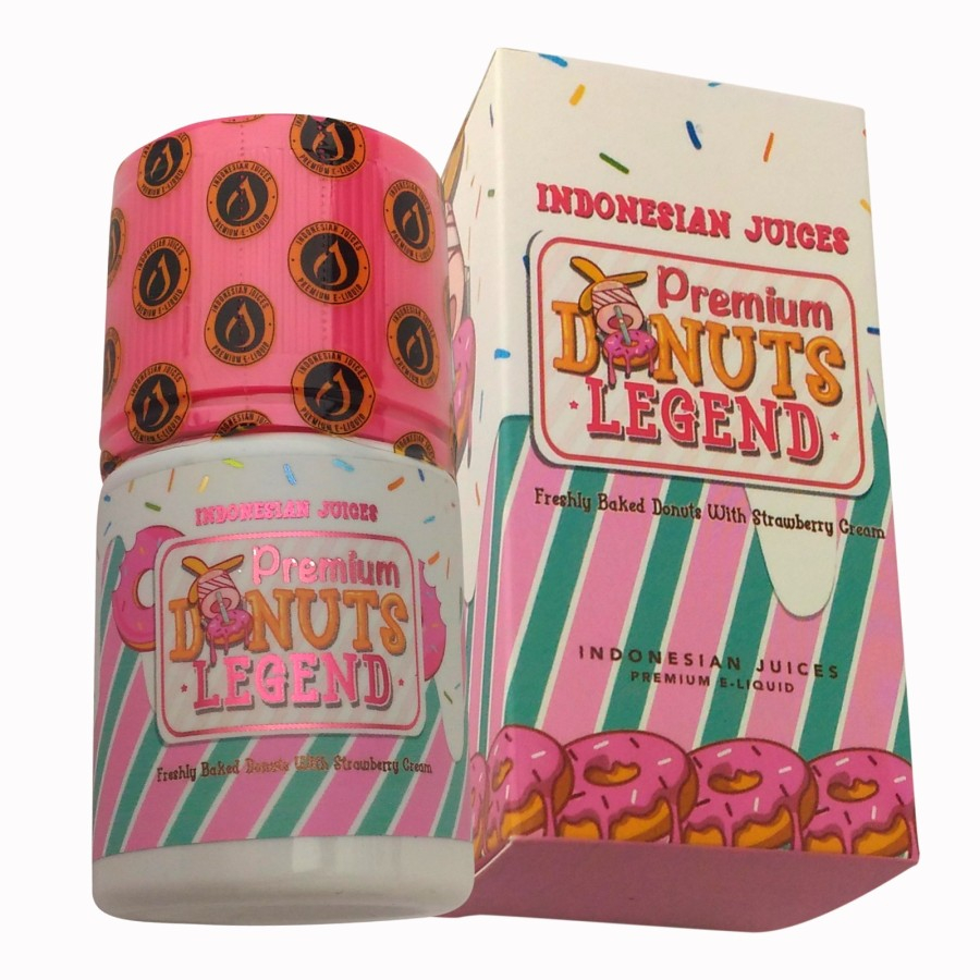 PREMIUM DONUTS LEGEND STRAWBERRY DONUTS 60ML AUTHENTIC by INDONESIAN JUICE