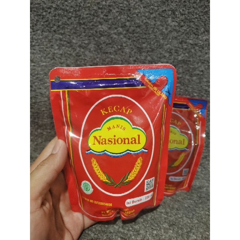 Kecap Manis Nasional/Kecap Manis Refill Nasional 220ml baca deskripsi