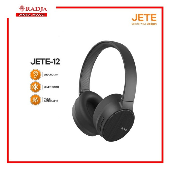 Headset Wireless JETE-12 Stereo Headphone Bluetooth Noise Cancelling