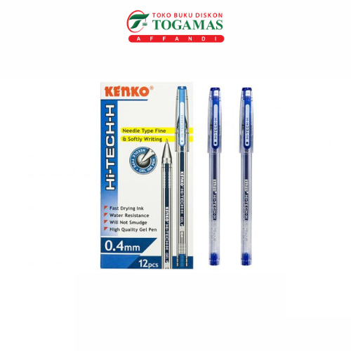 

BALLPEN HI-TECH 0.4MM KENKO (BIRU)