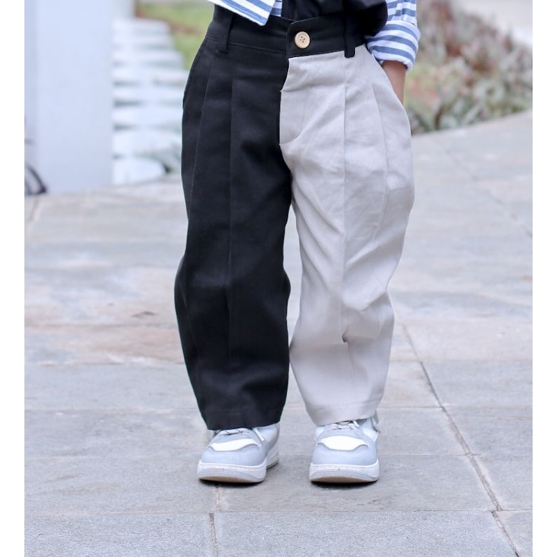 Yameena.kids Two tone Basic Long Pants Celana Panjang Anak