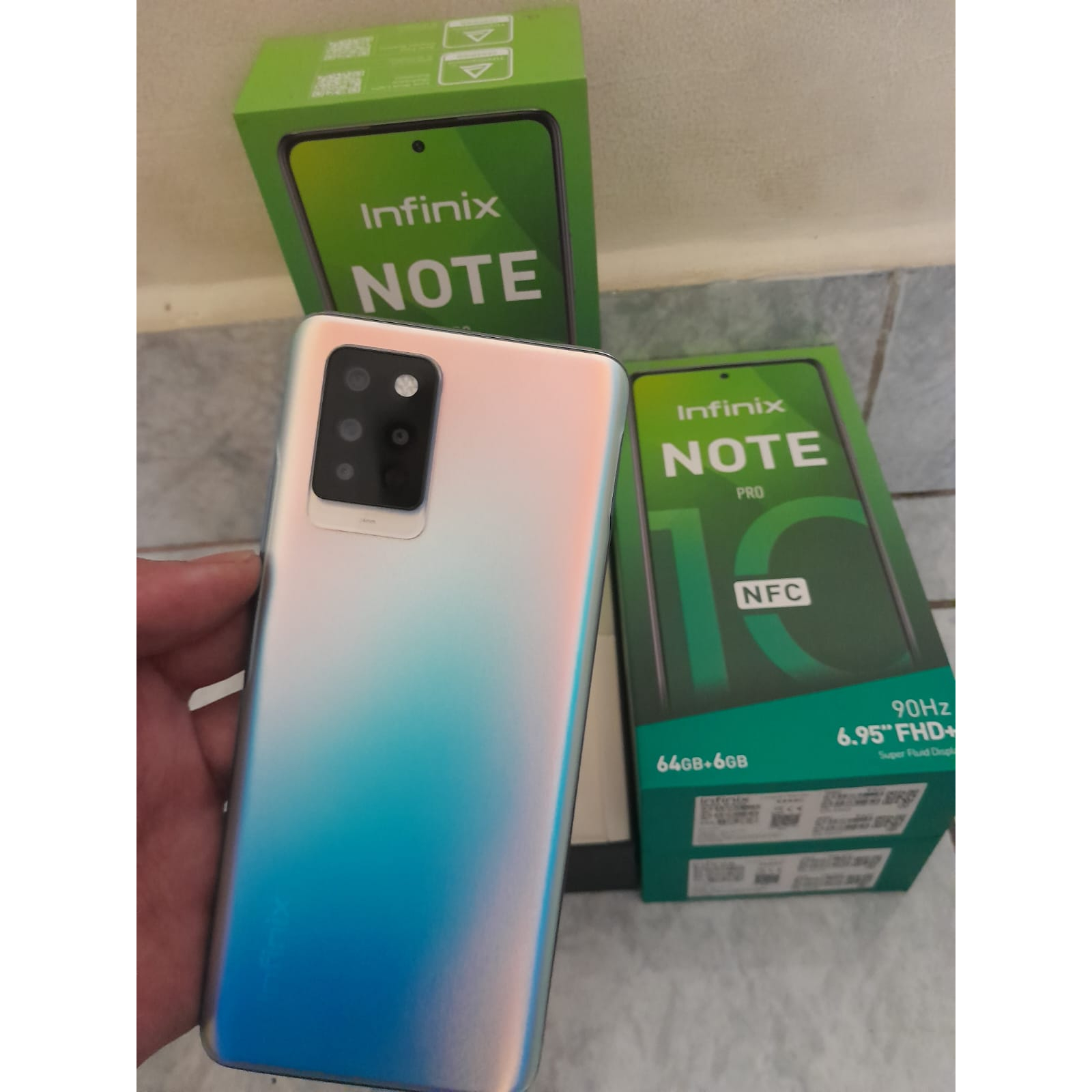 Infinix Note 10 PRO NFC Ram 8/128 - 6/64 GB SECOND MULUS FULLSET