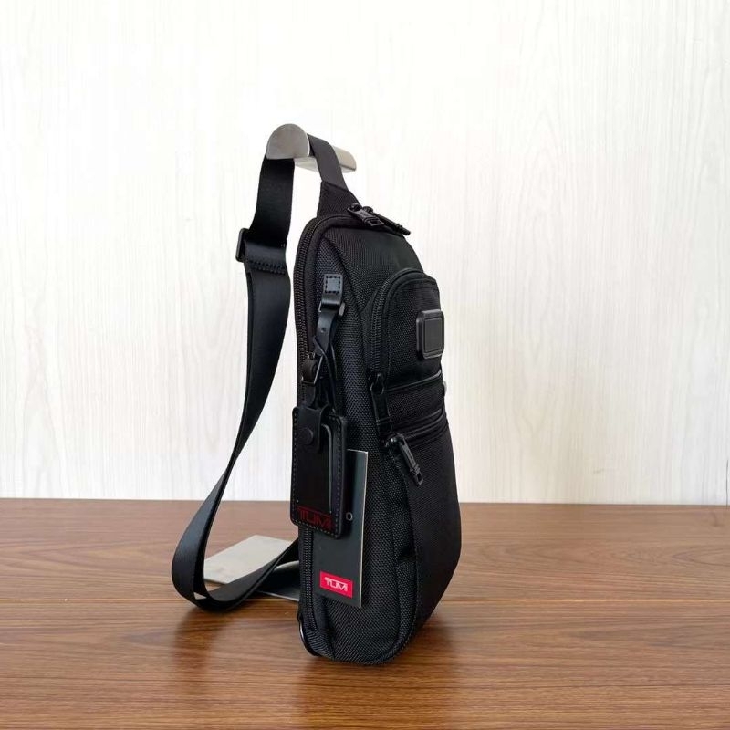 tas tumi sling bag alpha 3 compact hitam bodybag p1shoes Ballistic nylon