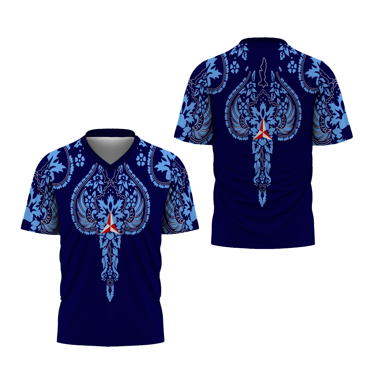 Fikastore - Kaos Pria Desain Partai Demokrat Batik Terbaru