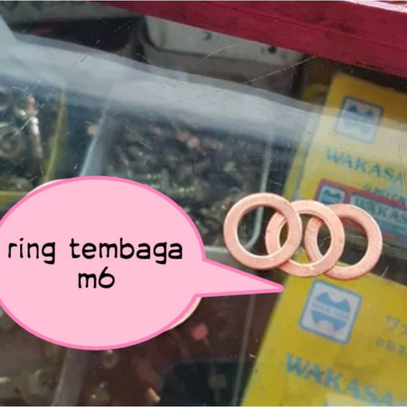 RING TEMBAGA M 6 KUNCI 10