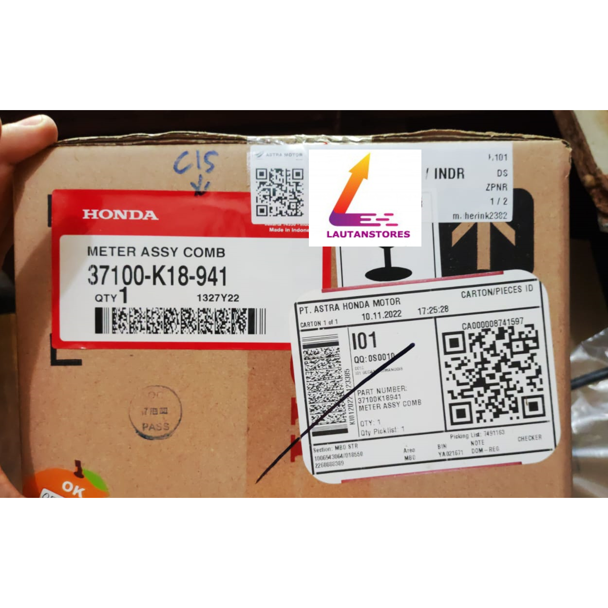 37100-K18-941 Speedometer Kilometer Verza 150 Generasi Kedua