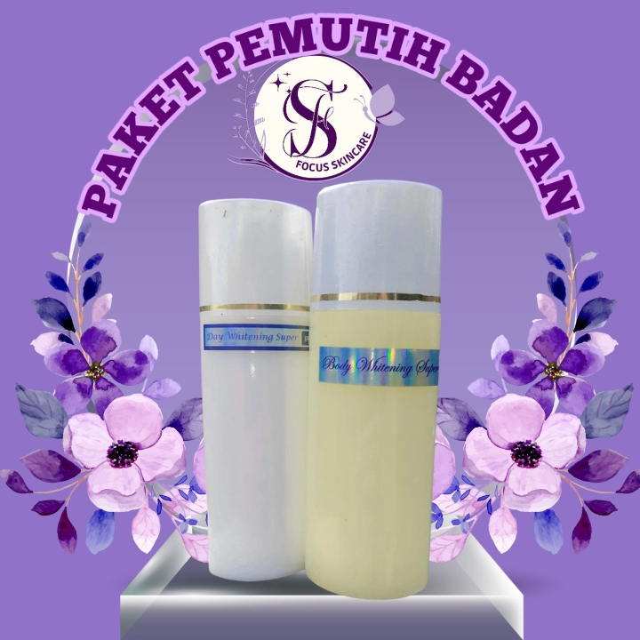 PAKET HEMAT HB DOSTING / SEPAKET PEMUTIH BADAN AMPUH/ HB MALAM /HB SIANG