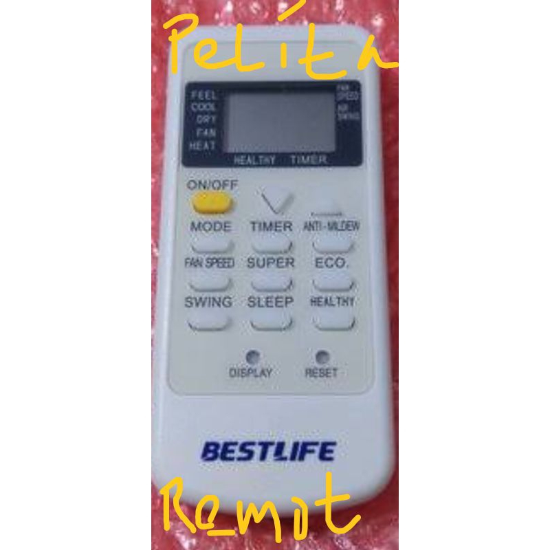 jual remot ac Bestlife original terlengjap