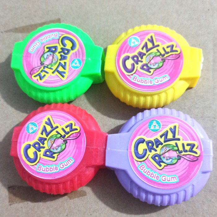 

Permen Karet Bentuk Roll / Bubble Gum Crazy Roll 50g /Chewing Gum Roll