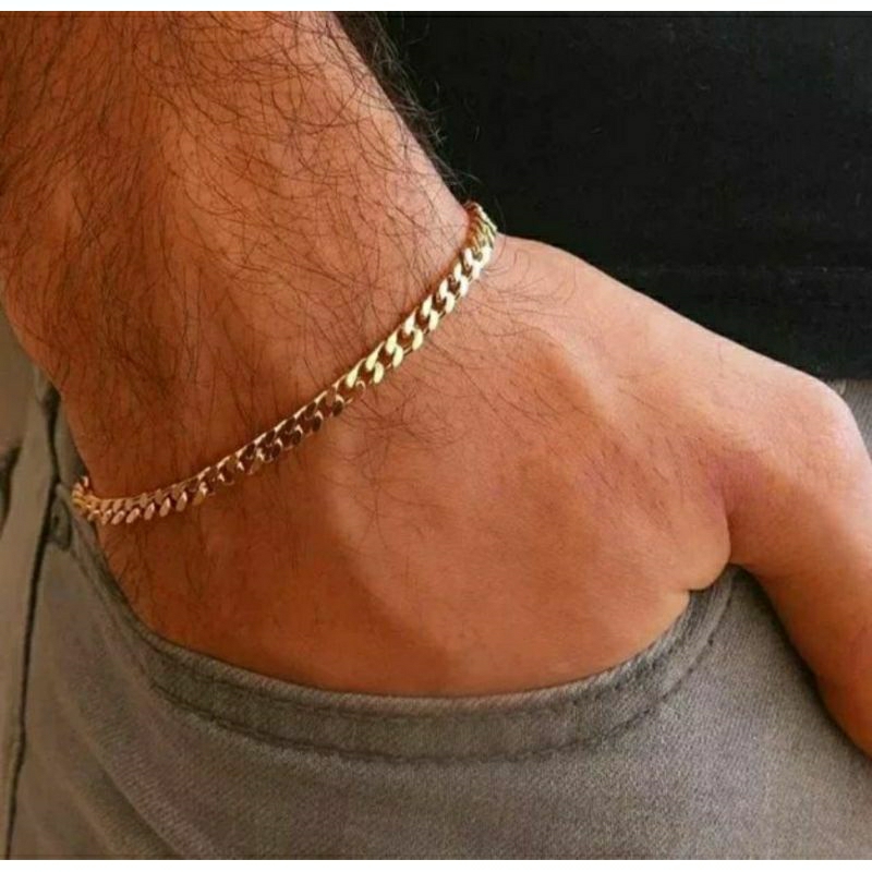 Gelang Tangan Pria Asli Titanium