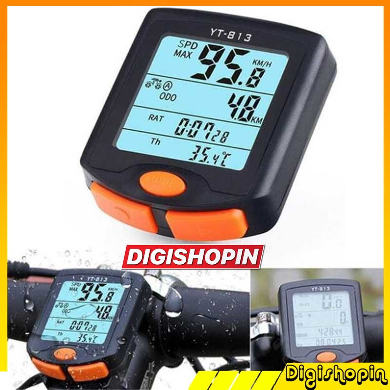 Speedometer Sepeda Wireless Odometer LED Waterproof Speedometer Sepeda Roadbike MTB Seli Universal T