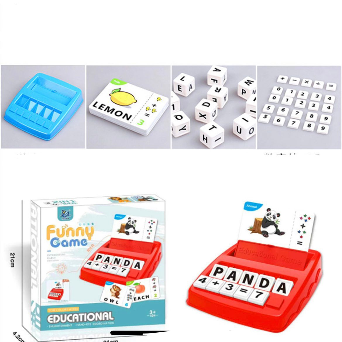 [TMA]Mainan Edukasi Mengeja dan Berhitung / Belajar Bahasa Inggris / Mainan Susun Kata / Mainan Menghitung / Mainan Edukasi Anak / Spelling Bee / Spelling Game / Math / Learning Game