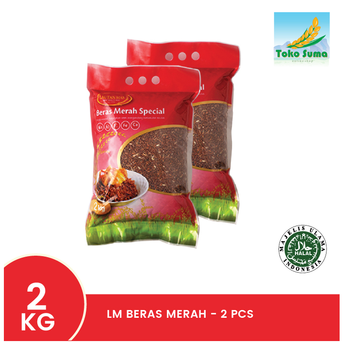 

[PAKET DIET] BUNDLING Lautan Mas Beras Merah 2KG - 2PCS