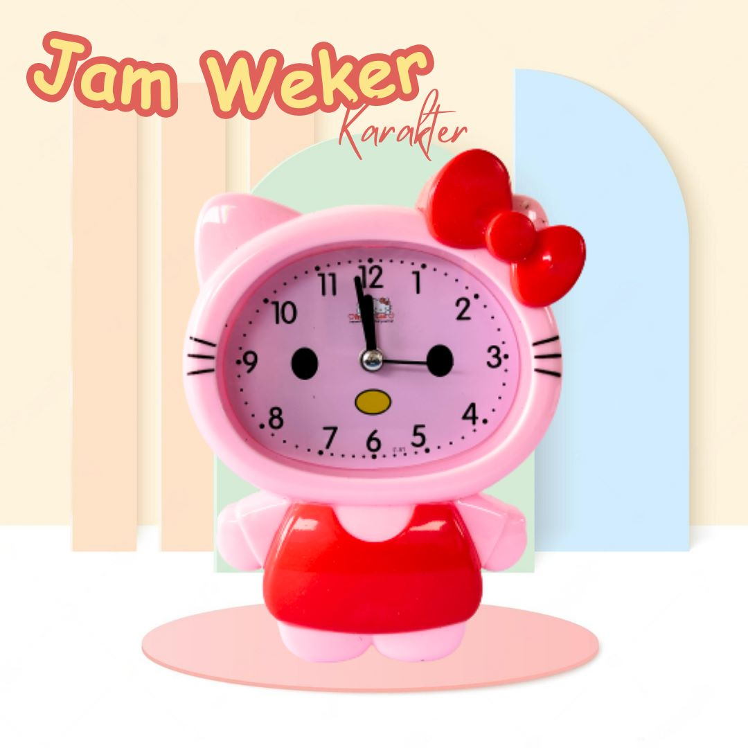 Jam Weker Beker Alarm Anak Lucu Multifungsi Suara Hadiah Karakter