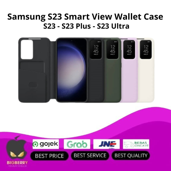 Casing Samsung Galaxy S23 S23+ S23 Ultra Smart View Wallet Case