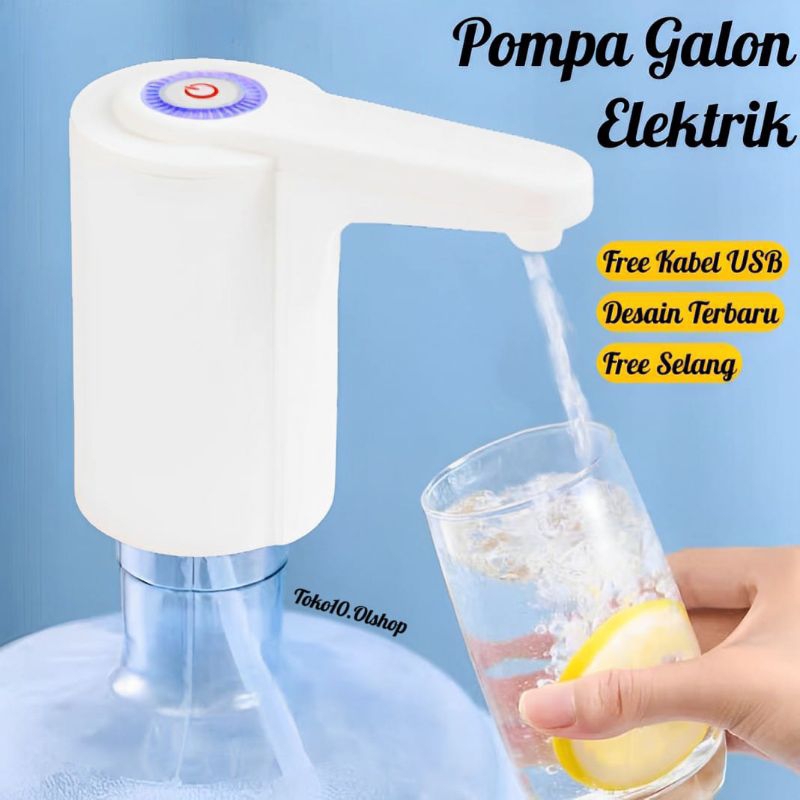 Pompa Galon Elektrik Dispenser Air Minum Gallon Recharge Gallon Pump /⭐ Toko10.Olshop⭐