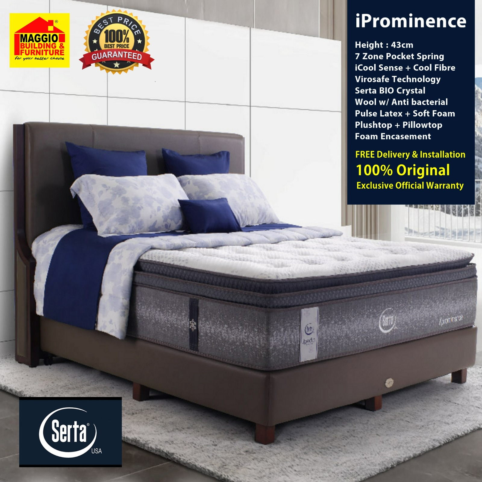 KASUR SPRINGBED - KASUR SERTA iPROMINENCE - SERTA