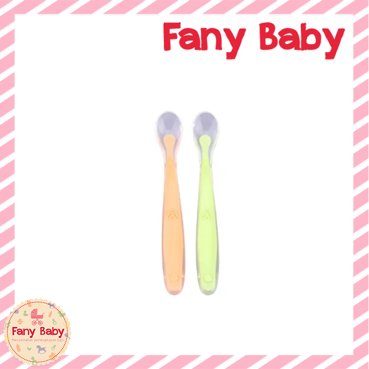 BABY SAFE SILICONE SPOON SET 2 PCS / SC009