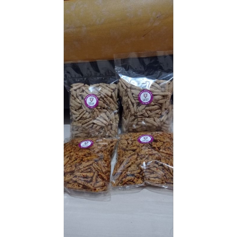 

Basreng Kriuk dari bakso ikan 250 gram Pedas Daun Jeruk