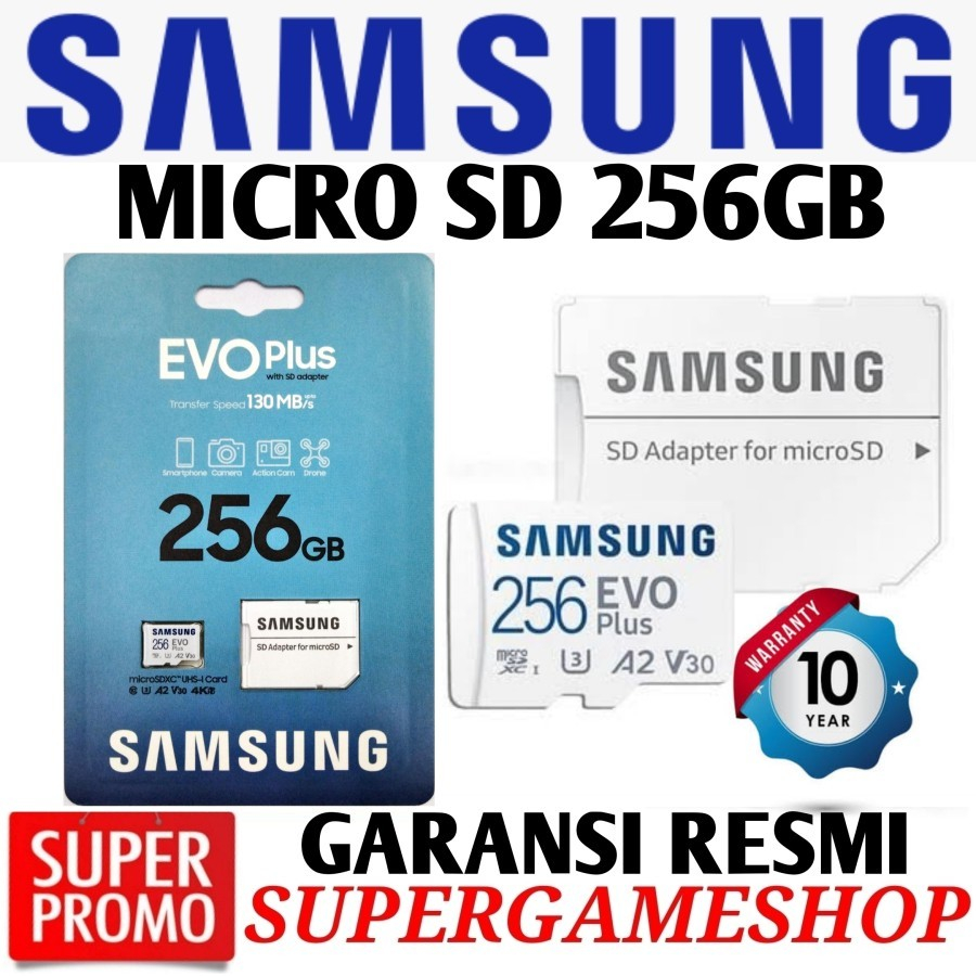 Micro SD 256GB - Micro SD 256GB EVO Plus Samsung MicroSD - MC 256GB