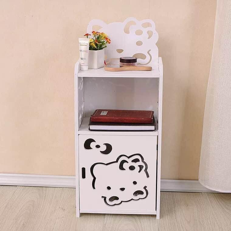 TERMURAH!!Table Meja Samping Tempat Tidur Storage Cabinet Tempat Penyimpan Kamar Mandi rak serbaguna