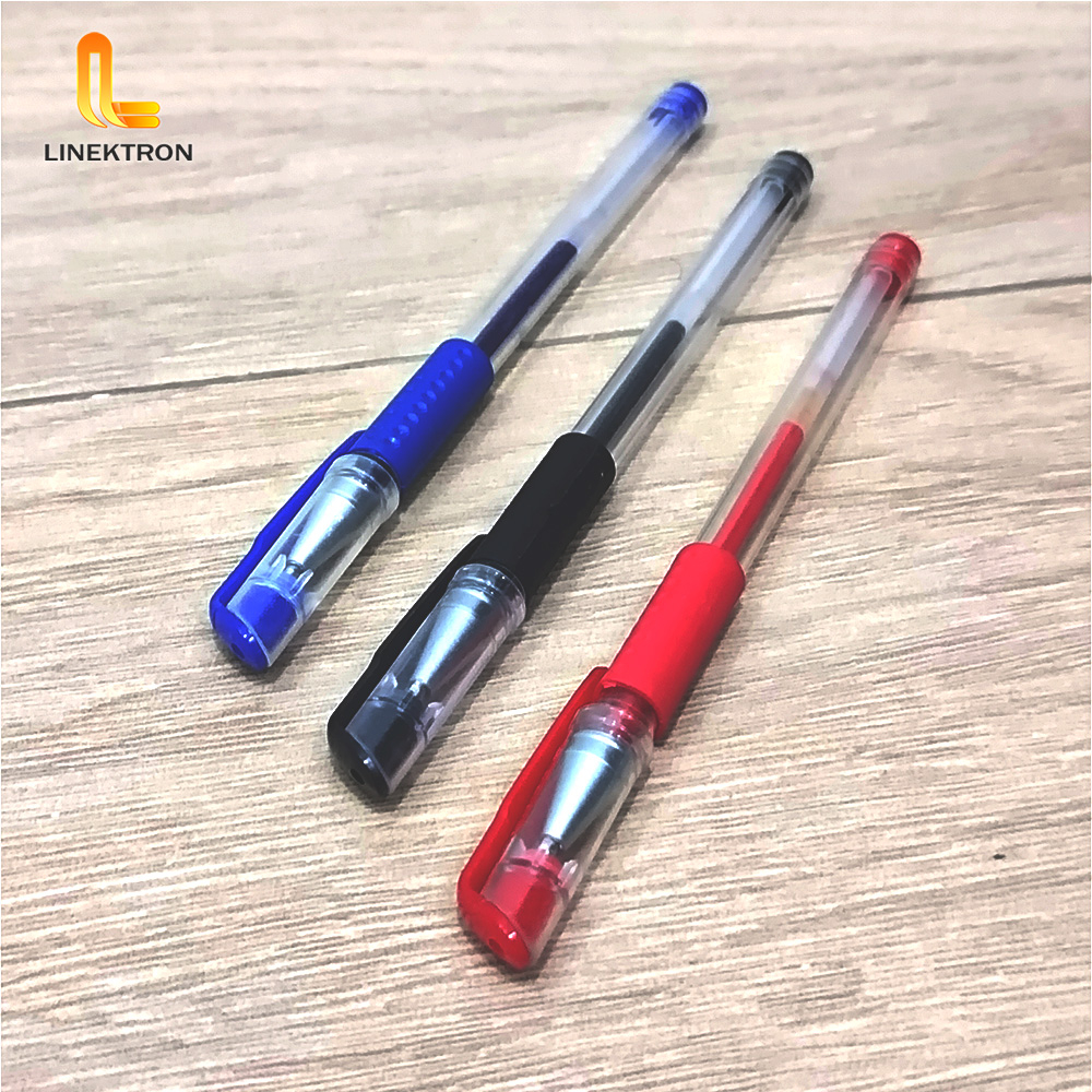 PULPEN TINTA CAIR STANDART / PEN CAIR ALAT TULIS KANTOR MERAH HITAM BIRU