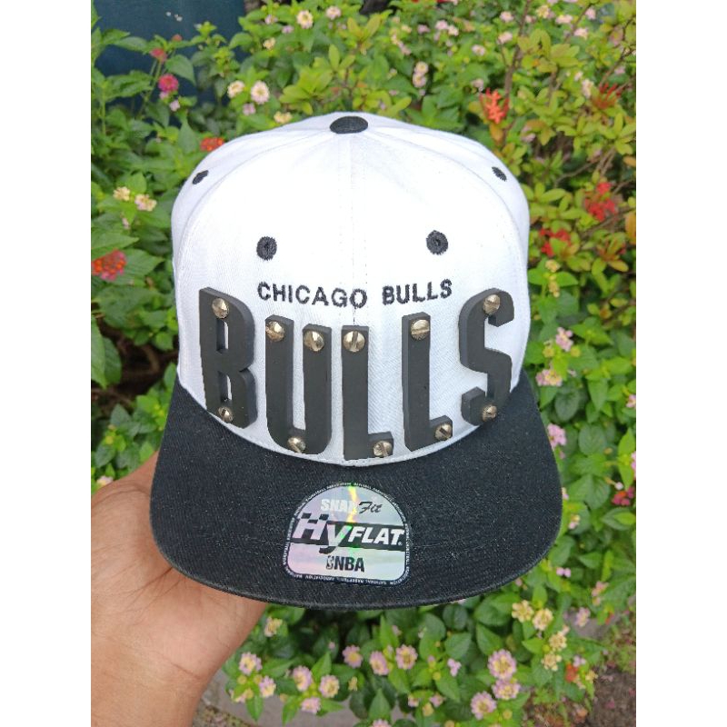 Topi Thrift Bekas Second Preloved Monza Cap Caps Sb Snapback Hat Hats Banteng NBA Chicago Bulls Authentic Original