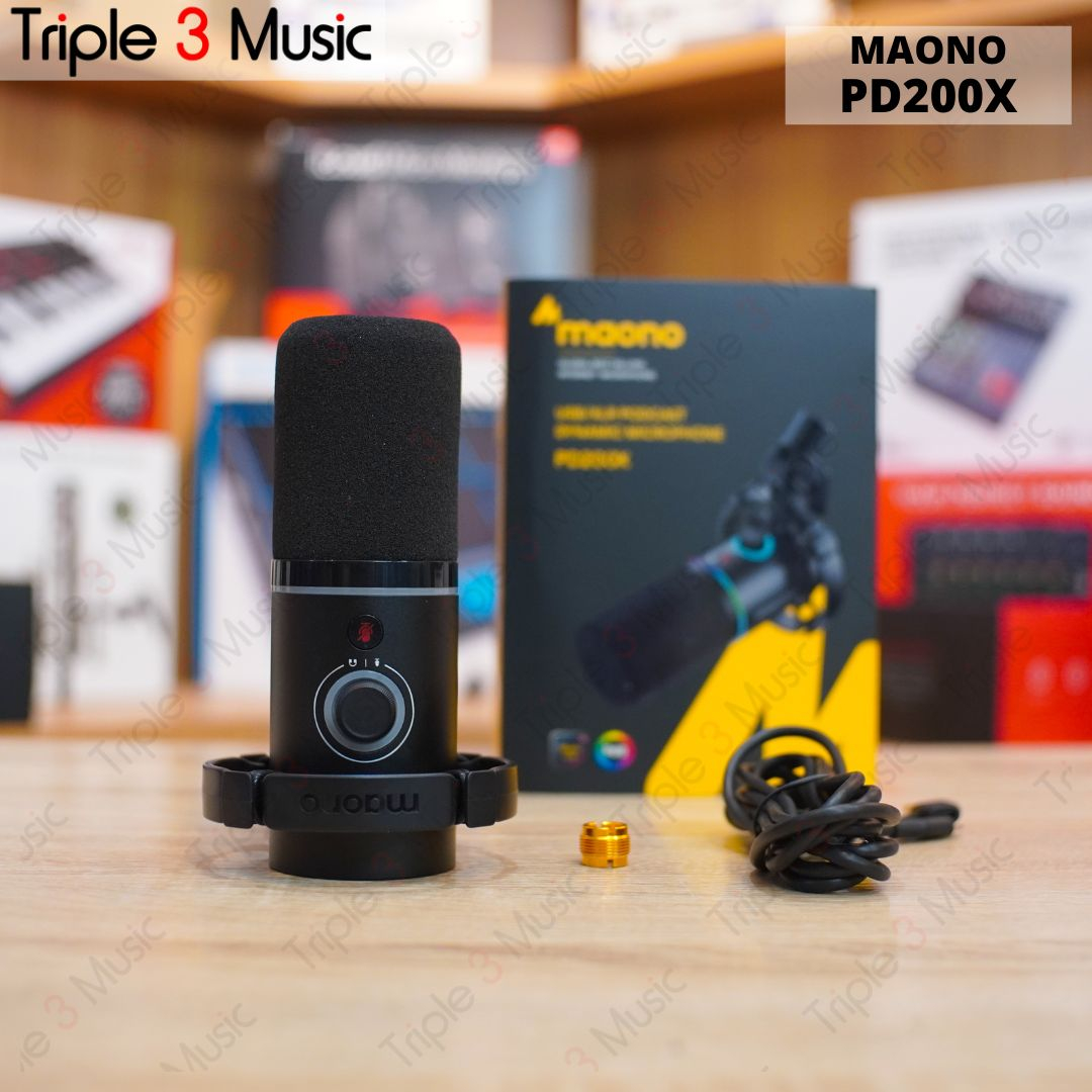 Maono PD200 PD200X RGB Microphone Mic Dynamic USB &amp; XLR Podcast broadcast