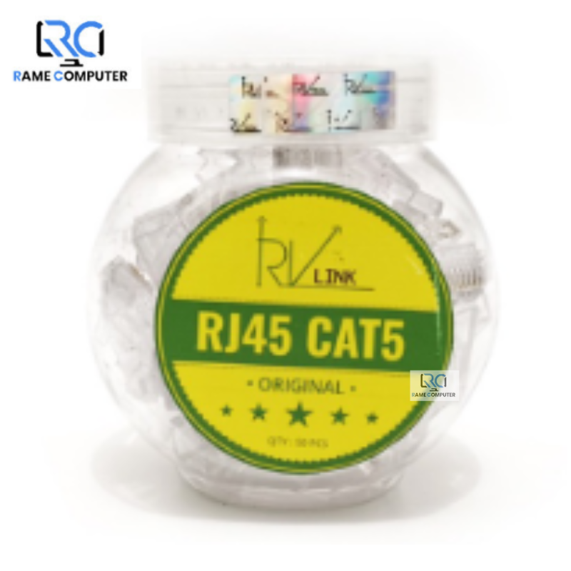 RVLink connector RJ45 Cat5e isi 50 / KONEKTOR RJ45 CAT5 e ORIGINAL RVTECH