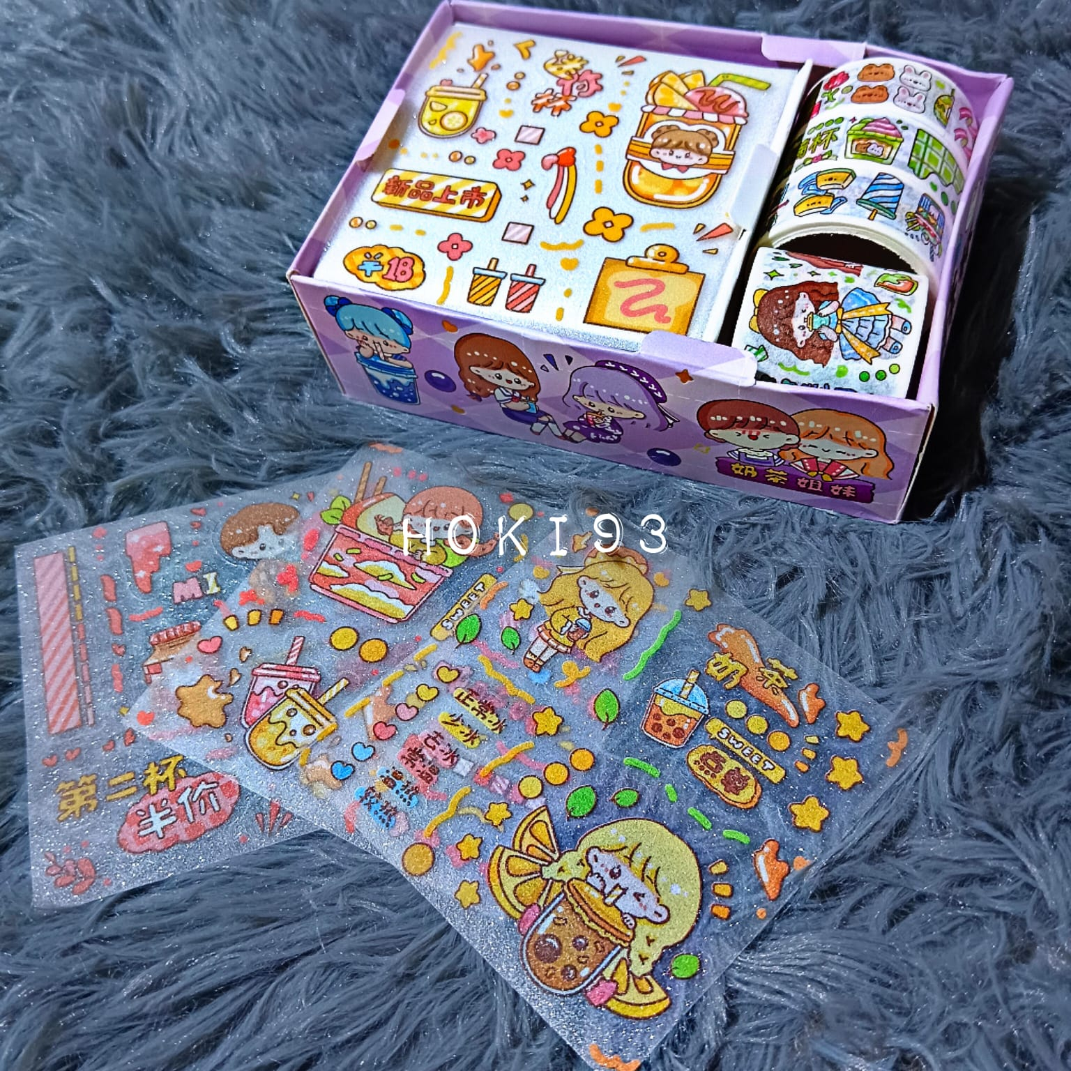 stiker SOLASI LUCU karakter kartun SOLATIP BOX