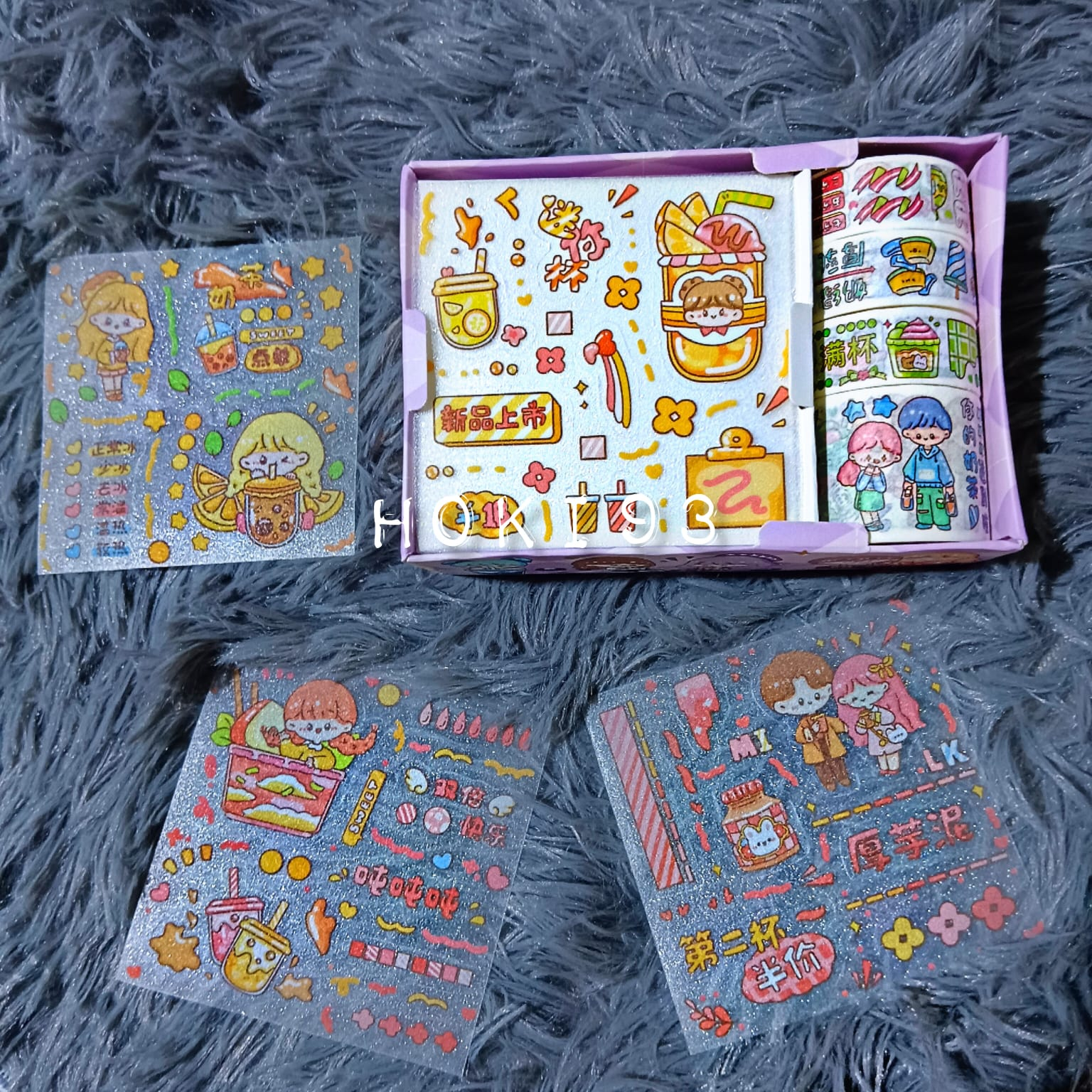 stiker SOLASI LUCU karakter kartun SOLATIP BOX