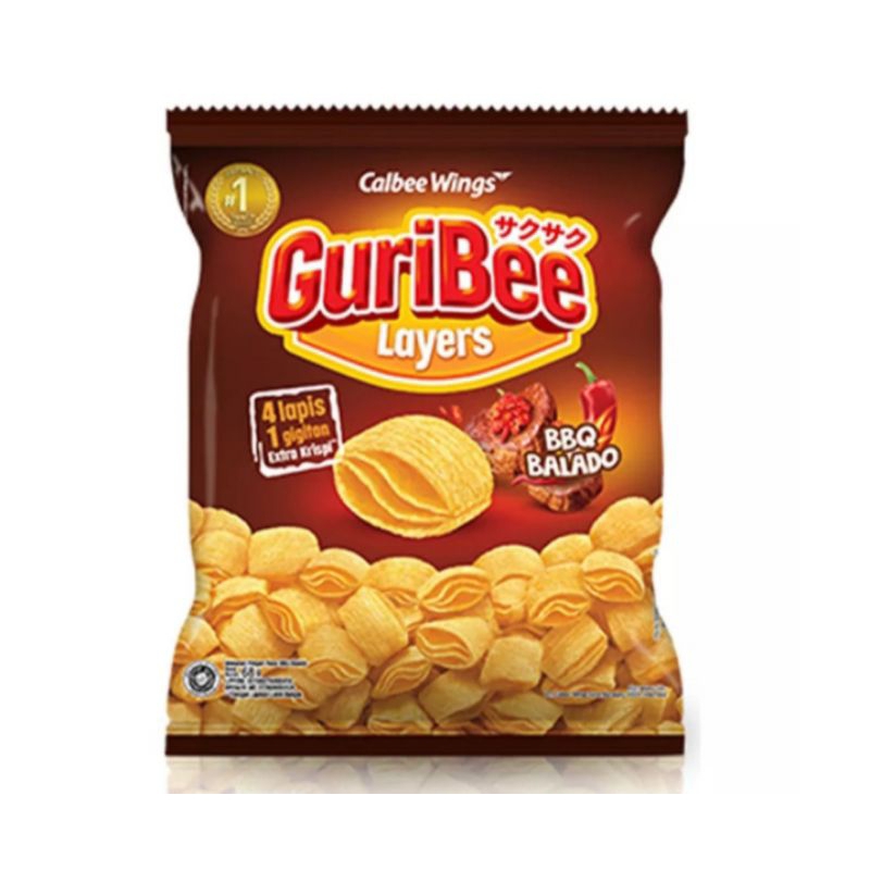 

Guri Bee Snack Barbeque -Balado-Rumput Laut 65g