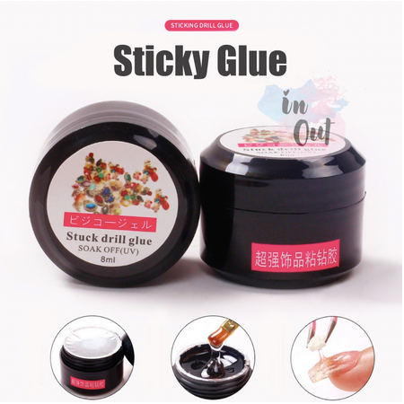 Lem Aksesoris kuku / Sticking Drill Glue / Nail Glue Gel Nail Art Lem Kupal Manicure Pedicure