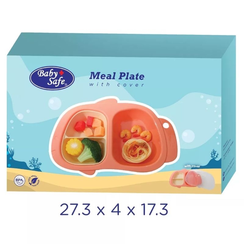 Baby Safe B357 Piring Makan dengan Tutup Meal Plate with Cover