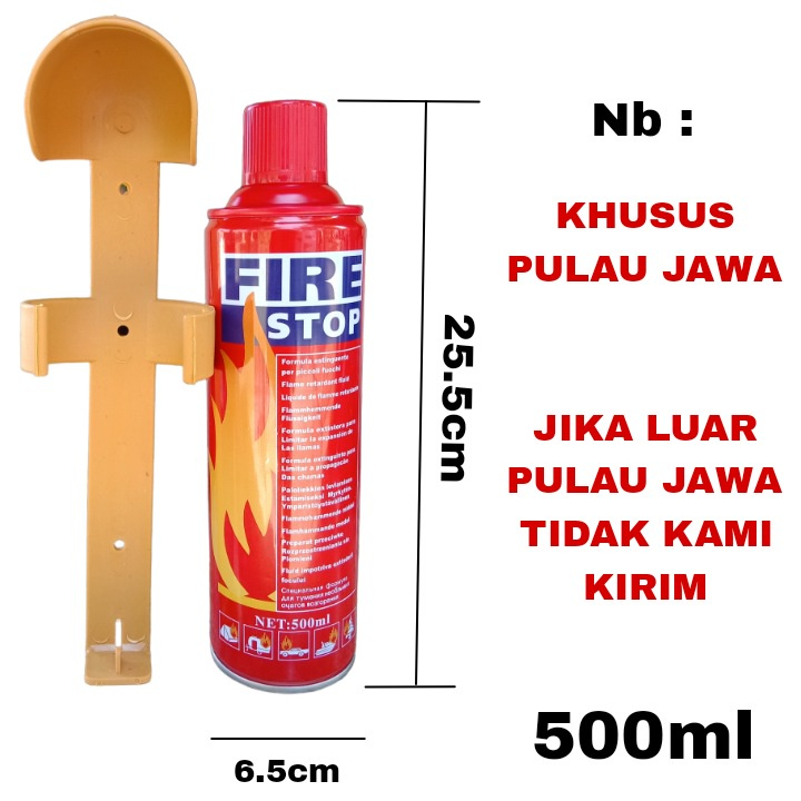 ALAT PEMADAM API MINI APAR FIRE STOP MOBIL 500ML PROMO + BRAKET