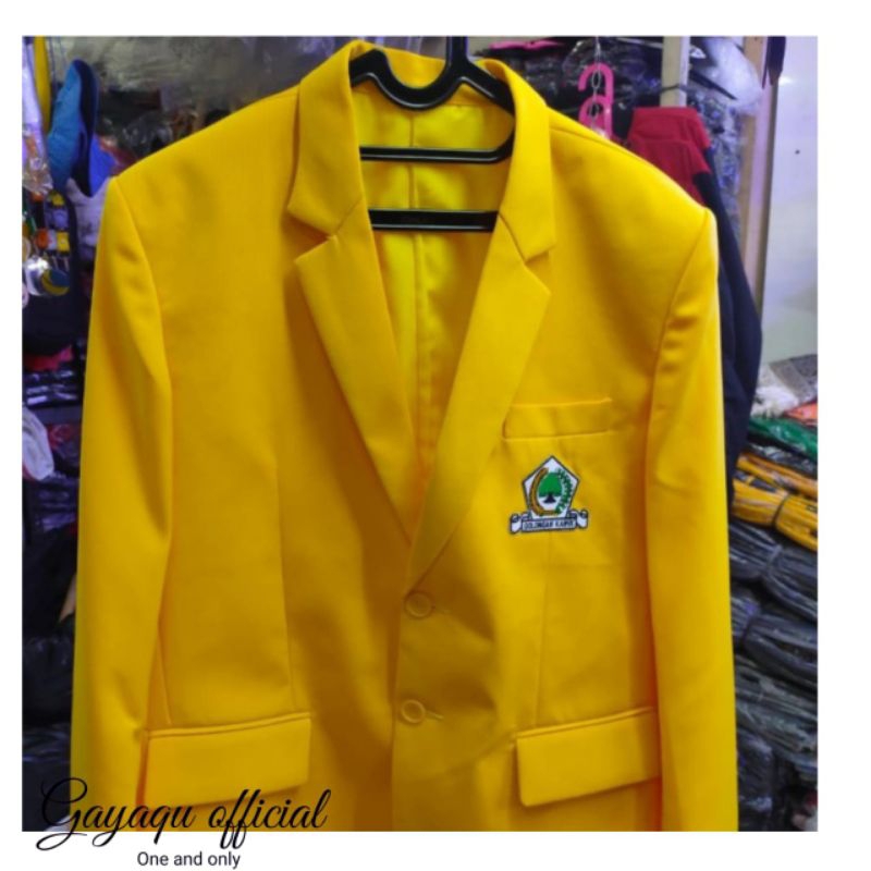 Jas Partai Golkar/Blazer Partai Golkar/Jas kuning/Jas Resmi