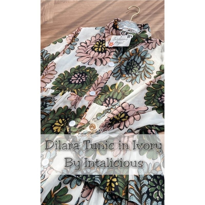 Dilara Tunik Ivory /  Merien Kaftan Vol 3 by Intalicious