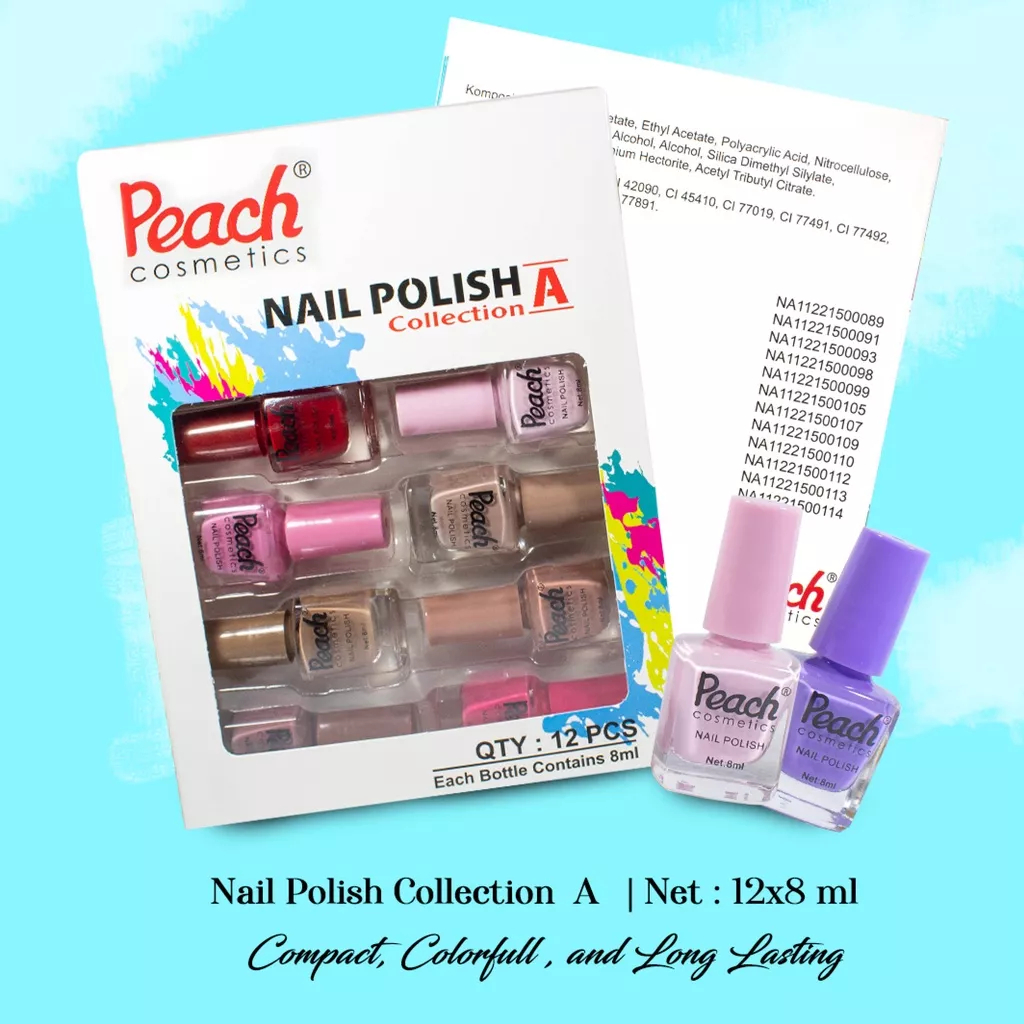 Peach Nail Polish - Peach Cosmetic Kutek Cat Kuku