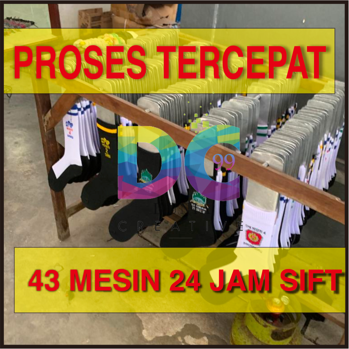 KAOS KAKI IDENTITAS SEKOLAH