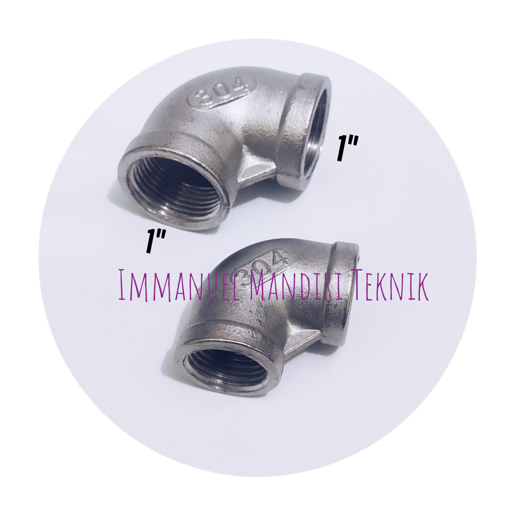 Elbow stainless 1 inch / Elbow drat drat dalam / Knee 1 inch ss304