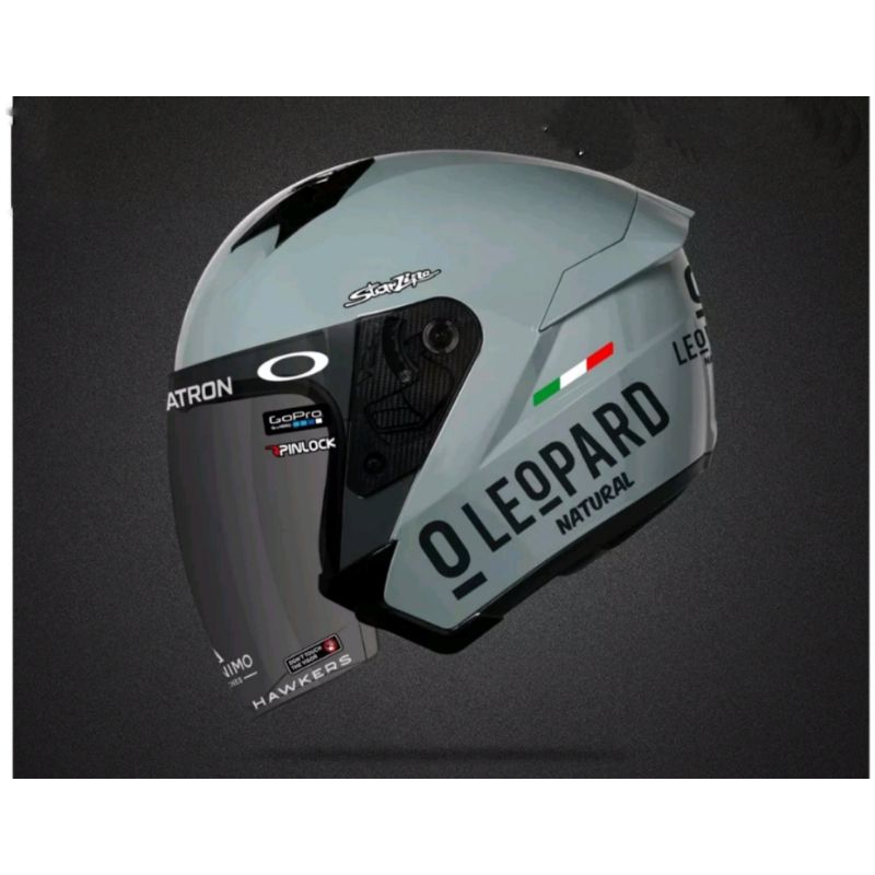 RK STICKER HELM LEOPARD CUTTING