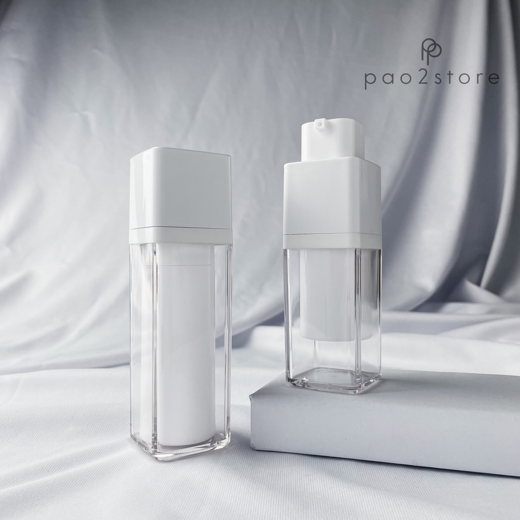 Botol TWIST Airless PUMP - Lotion / Serum Travel Size Vacuum Treatment - Kosmetik / Skincare / Sanitizer Kit