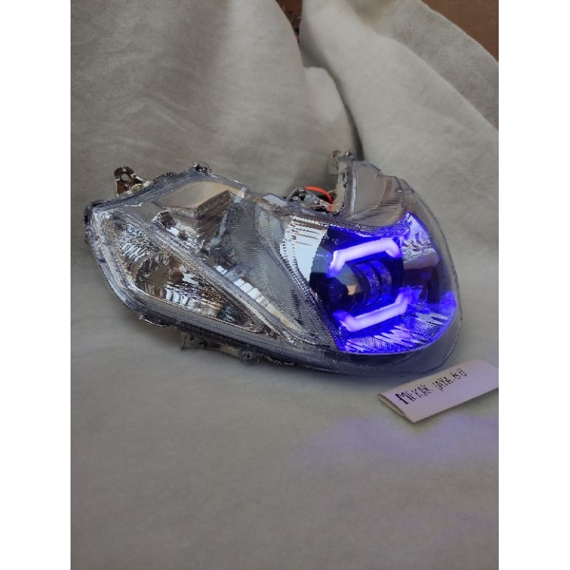 REFLEKTOR LAMPU DEPAN  MIO M3 LAMPU DAYMAKER MIO M3 SENJA BIRU 2 MATA