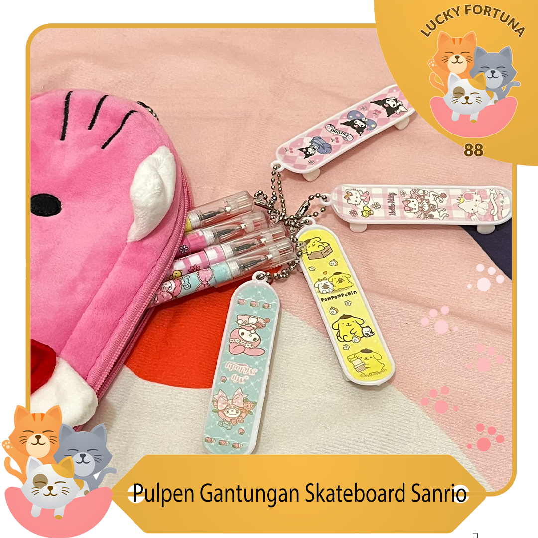 

Pulpen Gantungan Skateboard Sanrio Pulpen gantungan skateboard Sanrio koleksi terbaruPulpen gantungan skateboard Sanrio berkualitas tinggi Pulpen gantungan skateboard Sanrio imut Pulpen dengan gantungan skateboard Sanrio Pulpen Imut Pulpen Lucu Pulpen Uni