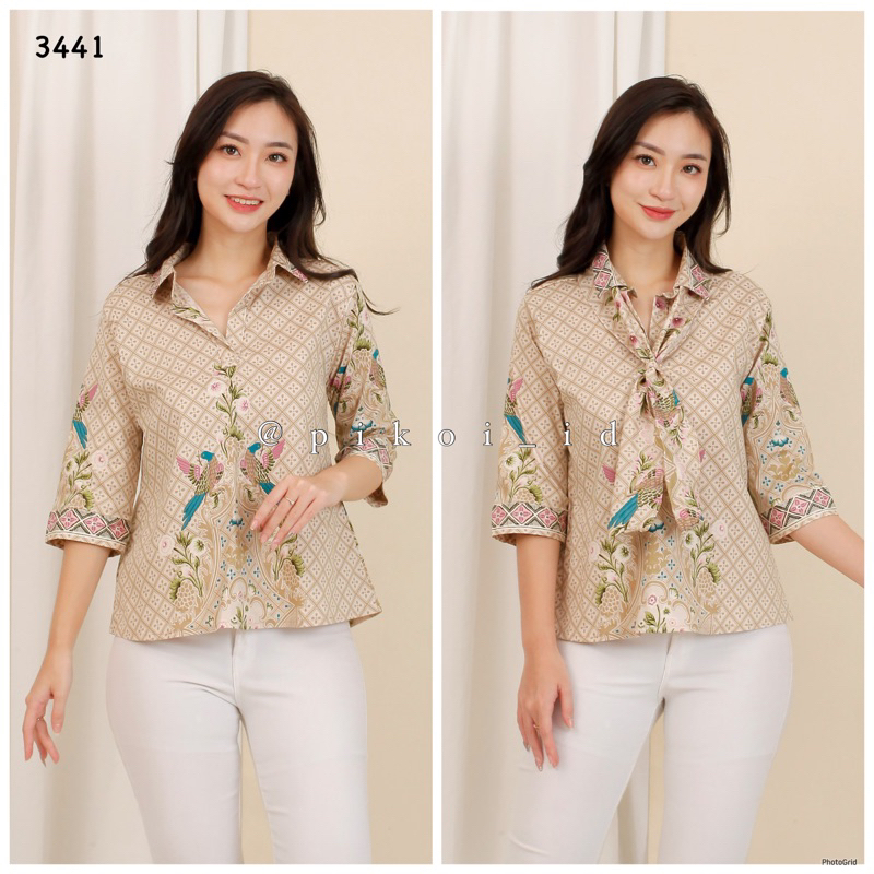Baju batik cewek / atasan batik murah / blouse batik / baju batik wanita / batik wanita murah / 068
