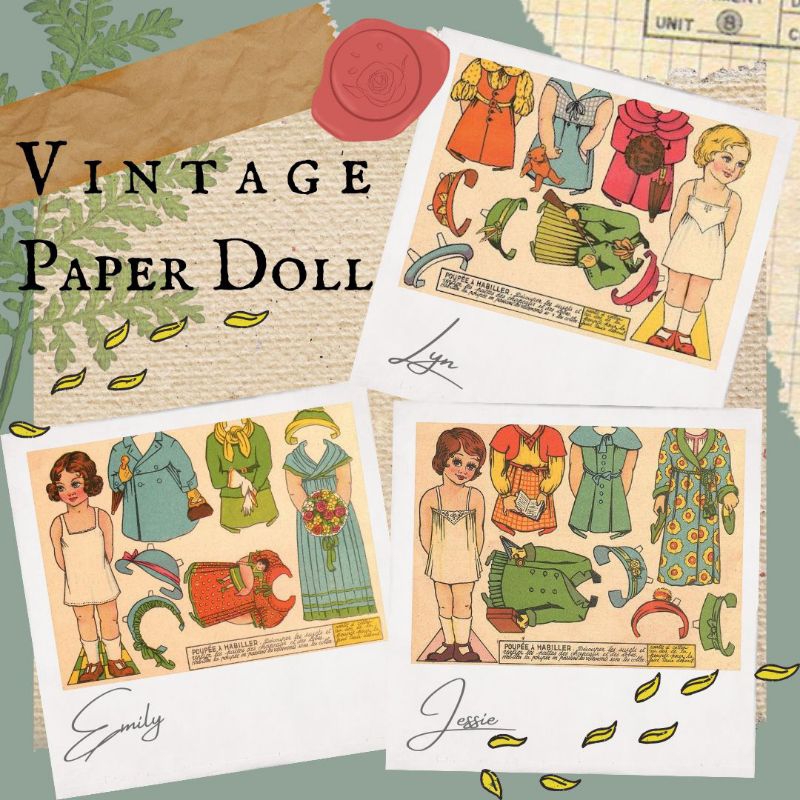 BP BP AN JADUL BP ZAMAN DULU MAINAN ANAK PEREMPUAN PAPER DOLL VINTAGE