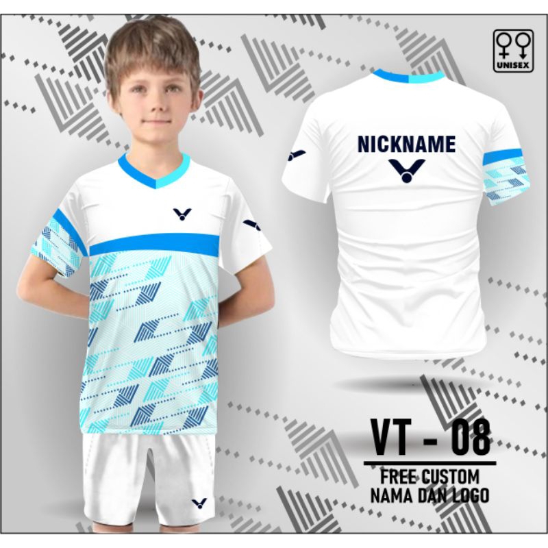 setelan Jersey dan celana bulutangkis vector anak set baju dan celana bulutangkis